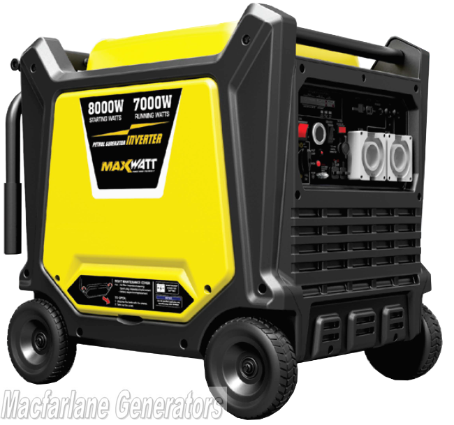 8.0kVA Maxwatt Electric Start Digital Inverter 2 Wire Auto Start Generator (MX8000iS)