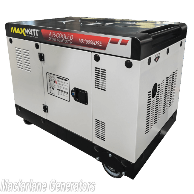 10kVA Maxwatt Air Cooled Electric Start Diesel Generator (MX10000DSE)