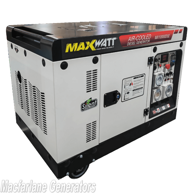 10kVA Maxwatt Air Cooled Electric Start Diesel Generator (MX10000DSE)