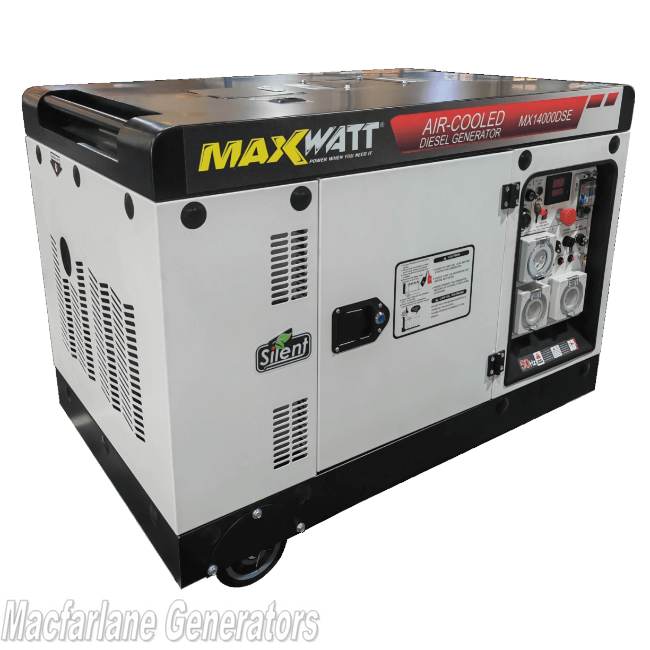 13kVA Maxwatt Air Cooled Electric Start Diesel Generator (MX14000DSE)