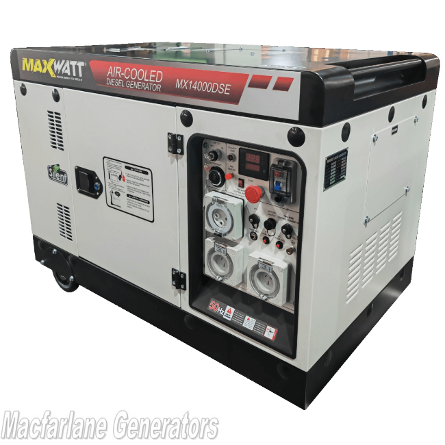 13kVA Maxwatt Air Cooled Electric Start Diesel Generator (MX14000DSE)