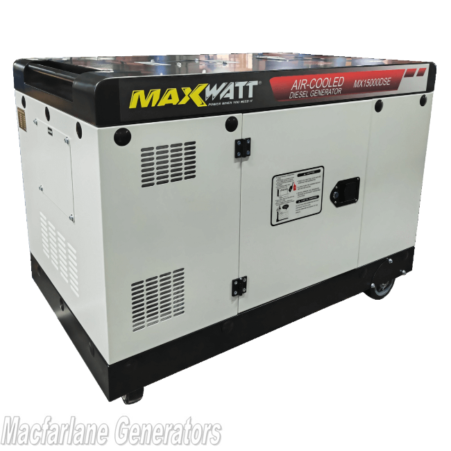 15kVA Maxwatt Air Cooled Electric Start Diesel Generator (MX15000DSE)