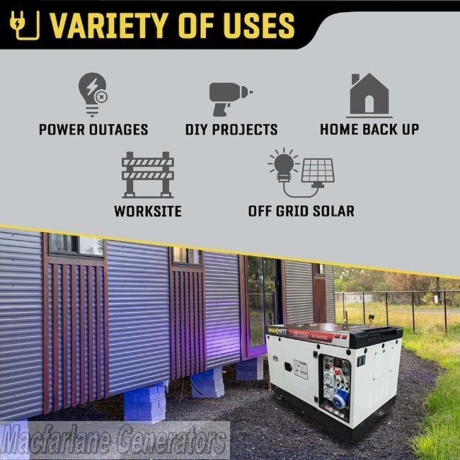 15kVA Maxwatt Air Cooled Electric Start Diesel Generator (MX15000DSE)