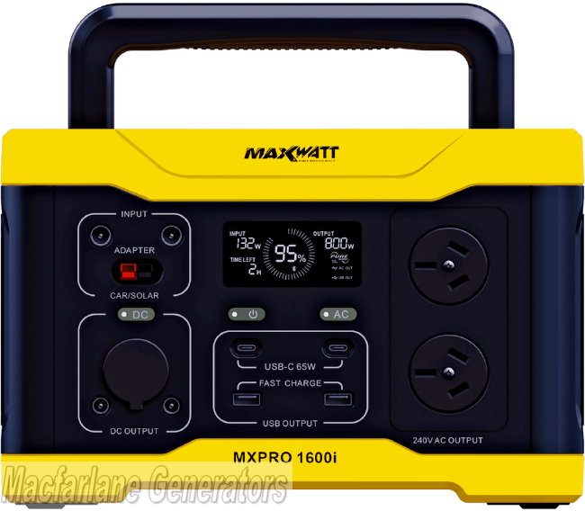 1600Watt Maxwatt Portable Power Station (MXPRO1600i)