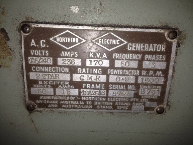 170kVA Northern Electric Alternator (U765)