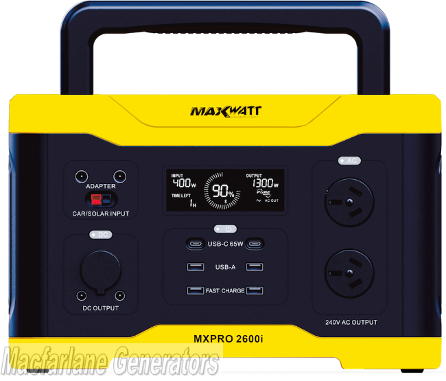 2600Watt Maxwatt Portable Power Station (MXPRO2600i)