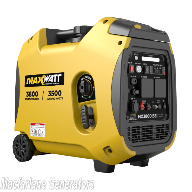 3.8kVA Maxwatt Digital Inverter Electric Start Generator (MX3800iSE)