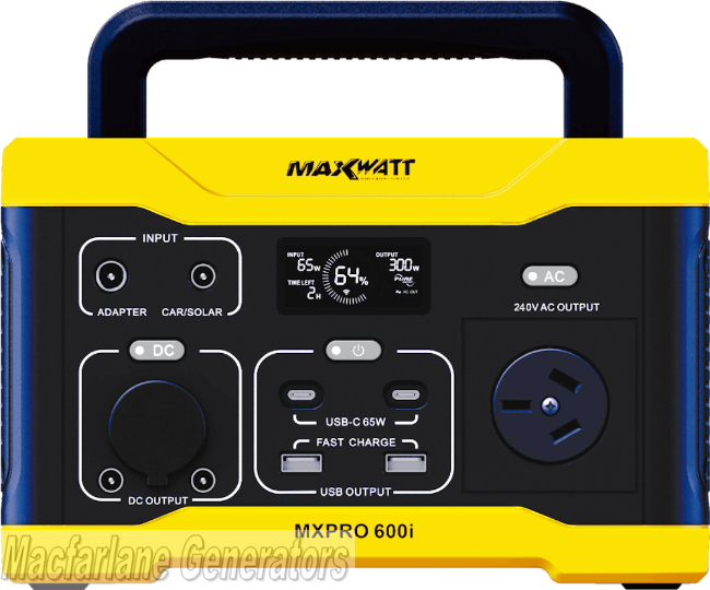 600Watt Maxwatt Portable Power Station (MXPRO600i)