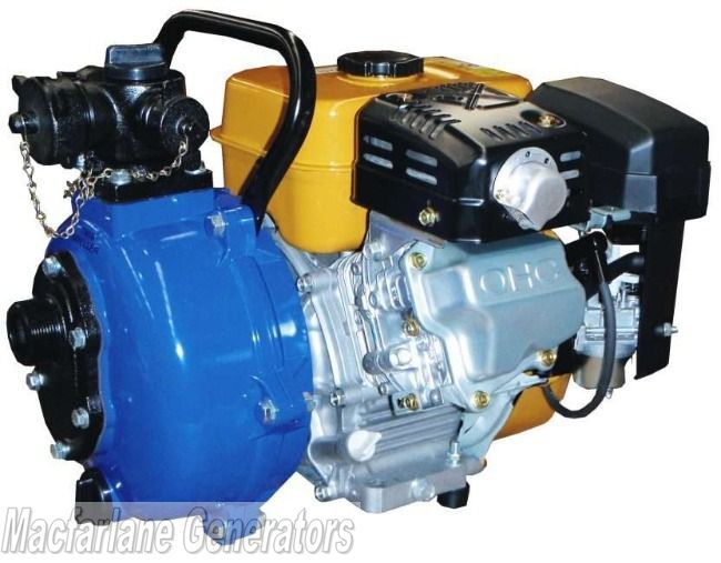 6.0hp Crommelins Fire Fighting Pump Petrol Twin Impeller (FT150RP)