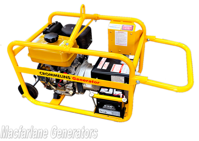 6.8kVA/kW Crommelins Petrol Generator eStart (P85EH / CG85RPEH)