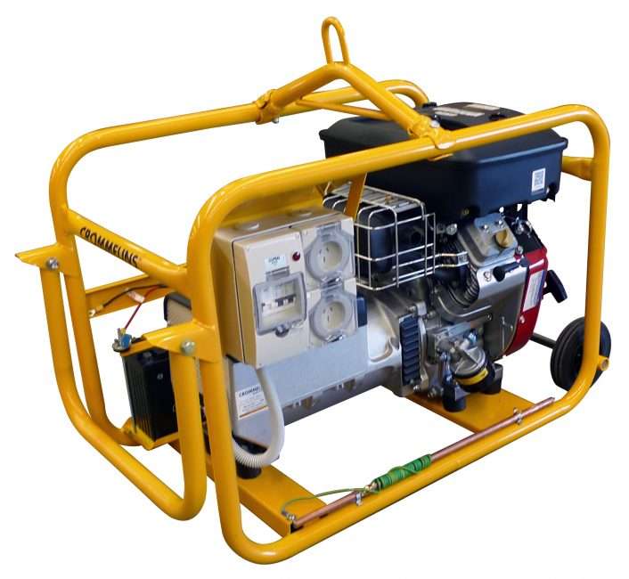 8kVA Crommelins Electric Petrol Hirepack Generator (CG100BPEH)-1