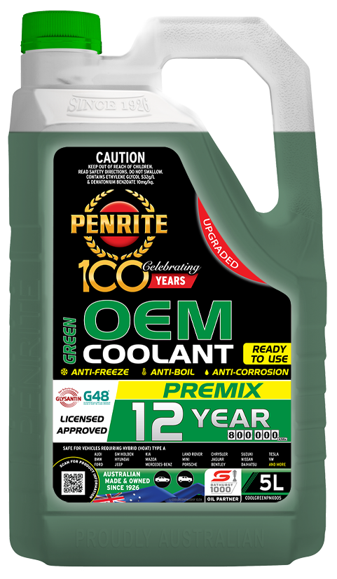 5L Penrite Green OEM Coolant - Ready to use