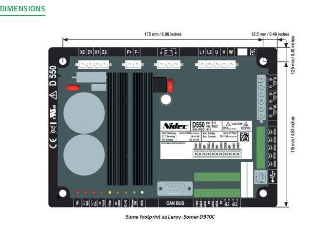 Leroy Somer D550 AVR