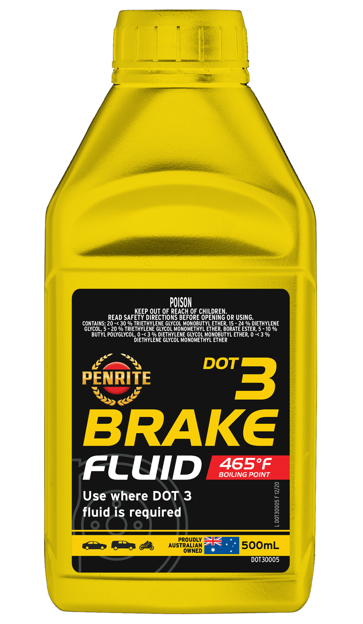 500ml Penrite Brake Fluid Dot3