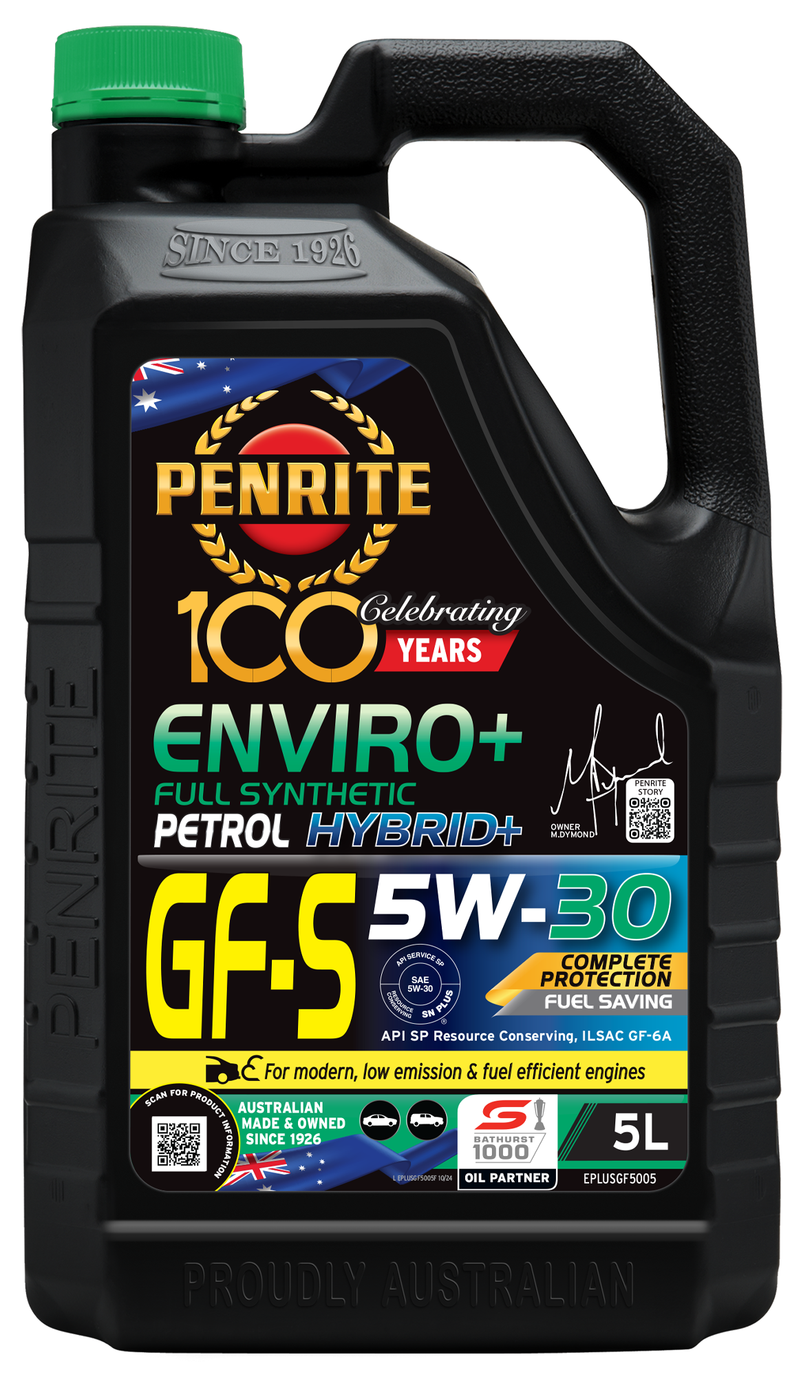 5L Penrite Enviro plus Synthetic Engine Oil GFS 5W30