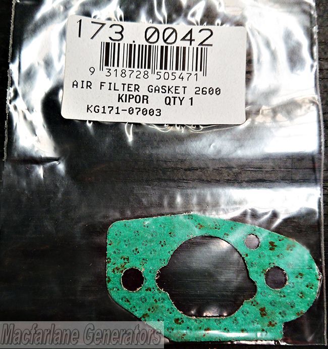 Kipor Air Filter Gasket for GS2600