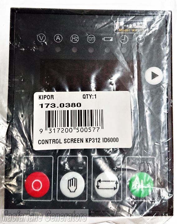 Kipor Control Screen for ID6000