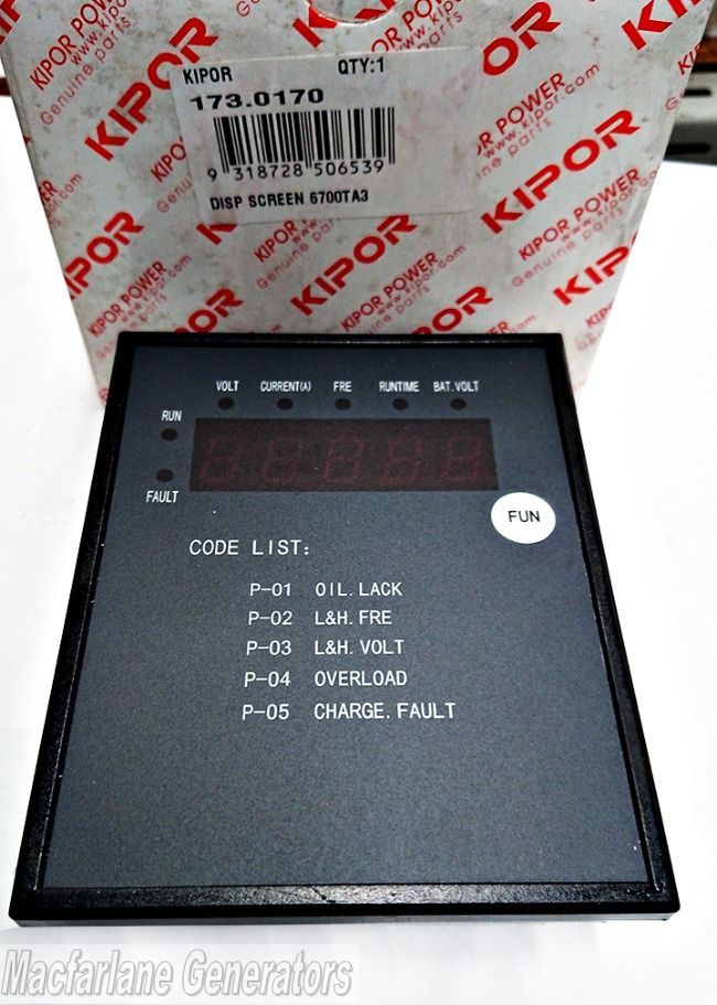 Kipor Display Screen for KDE6700TA3