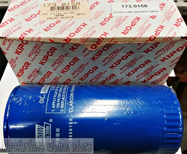 Kipor Filter Lube for KDE70SS - KDE100SS