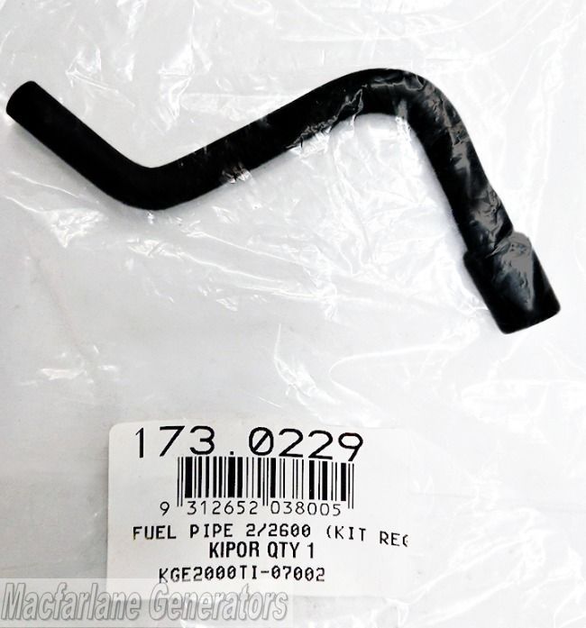 Kipor Fuel Pipe for GS2000, GS2600