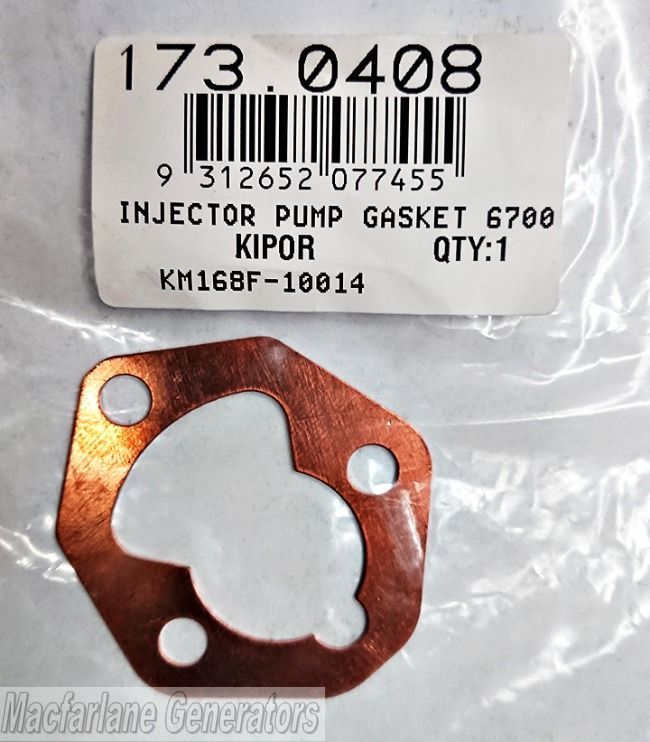 Kipor Injector Pump Gasket for KDE6700