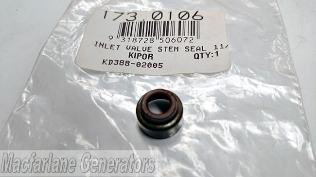 Kipor Inlet Valve Stem Seal for KDE11SS, KDE16SS