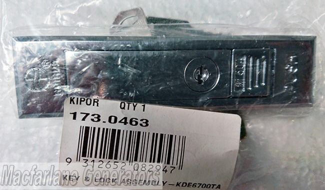 Kipor Key and Lock Assembly for KDE6700TA