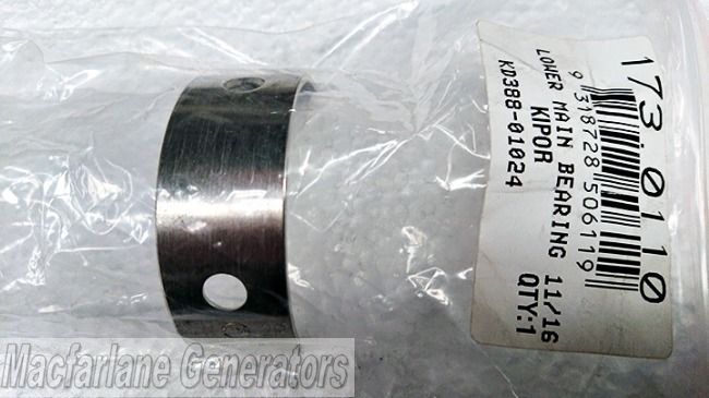 Kipor Lower Main Bearing for KDE11SS, KDE16SS