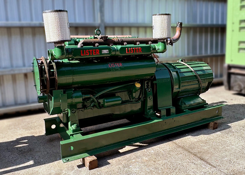 90kVA Pre-owned Lister JA6 Open Generator Set (U821)-1