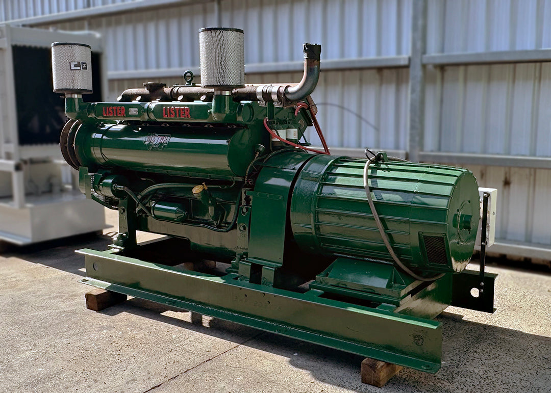 90kVA Pre-owned Lister JA6 Open Generator Set (U821)-2