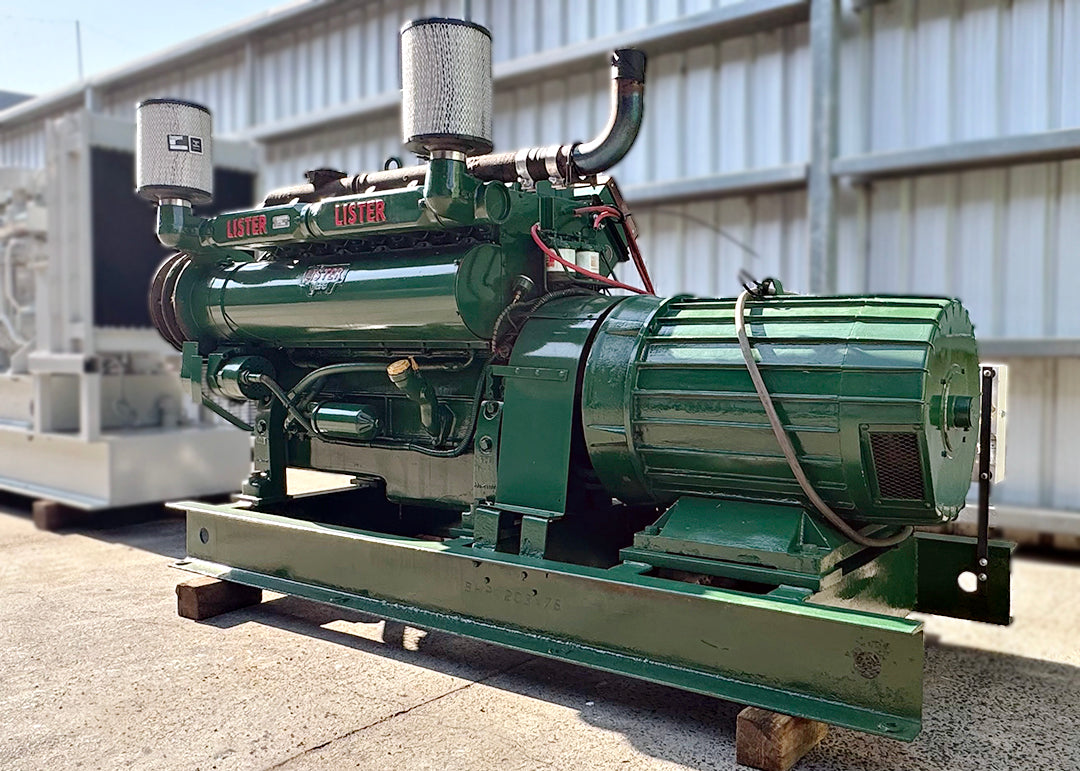 90kVA Pre-owned Lister JA6 Open Generator Set (U821)-4