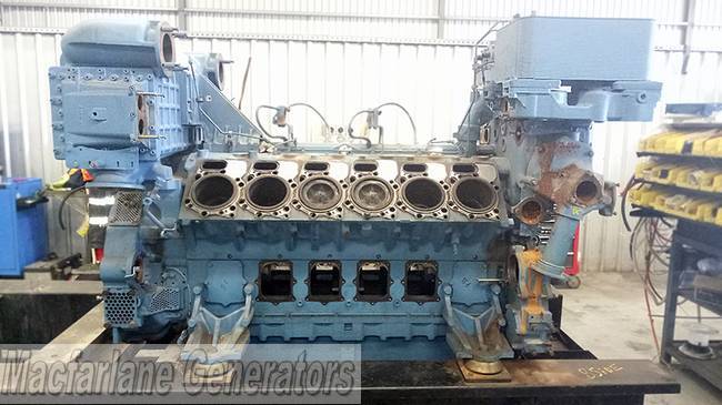 MTU 4000 V12 Diesel Engine Dismantled