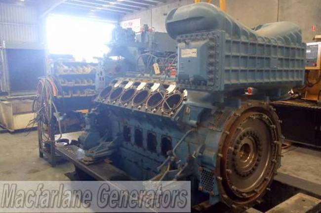 MTU 4000 V12 Diesel Engine Dismantled