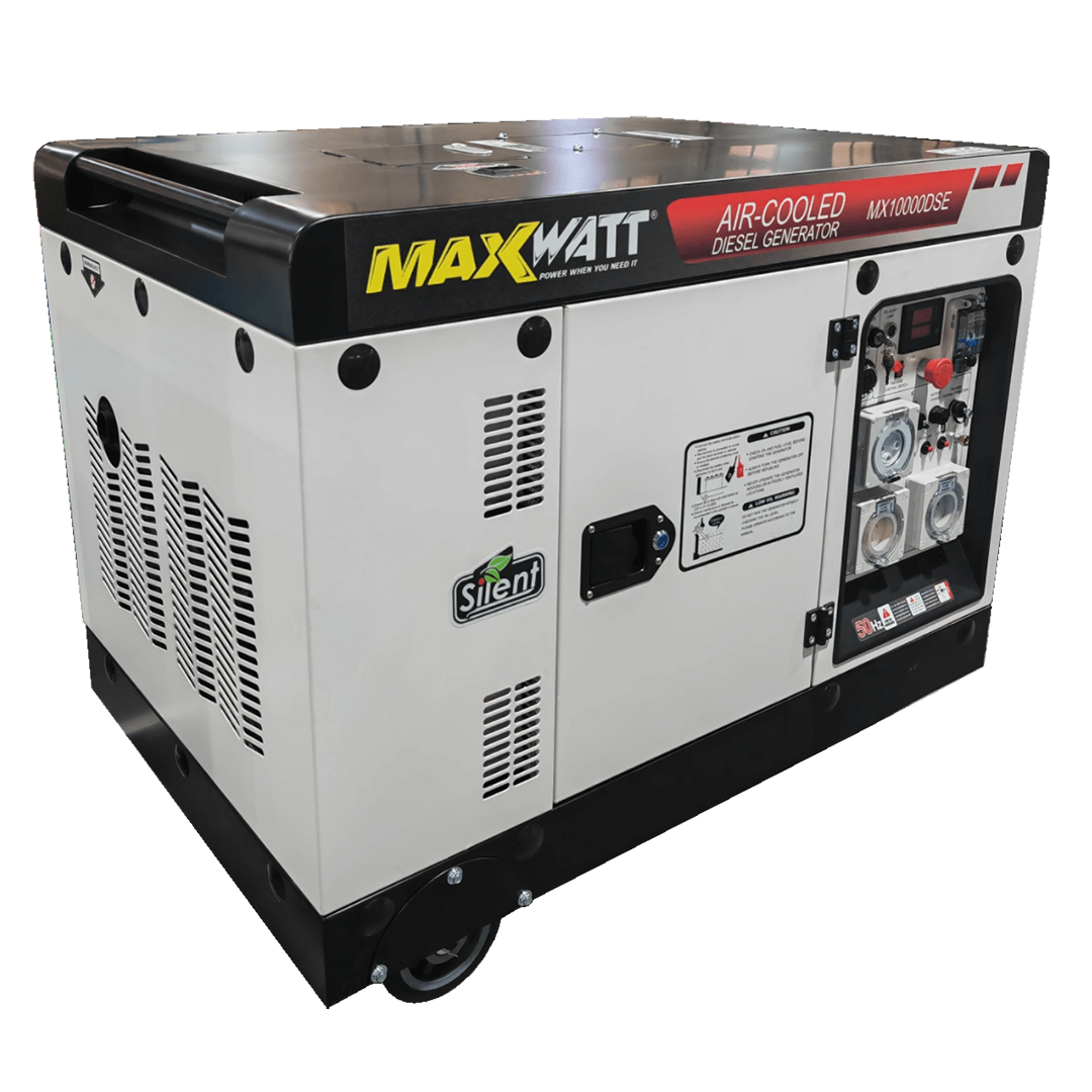 10kVA Maxwatt Air Cooled Electric Start Diesel Generator (MX10000DSE)-1