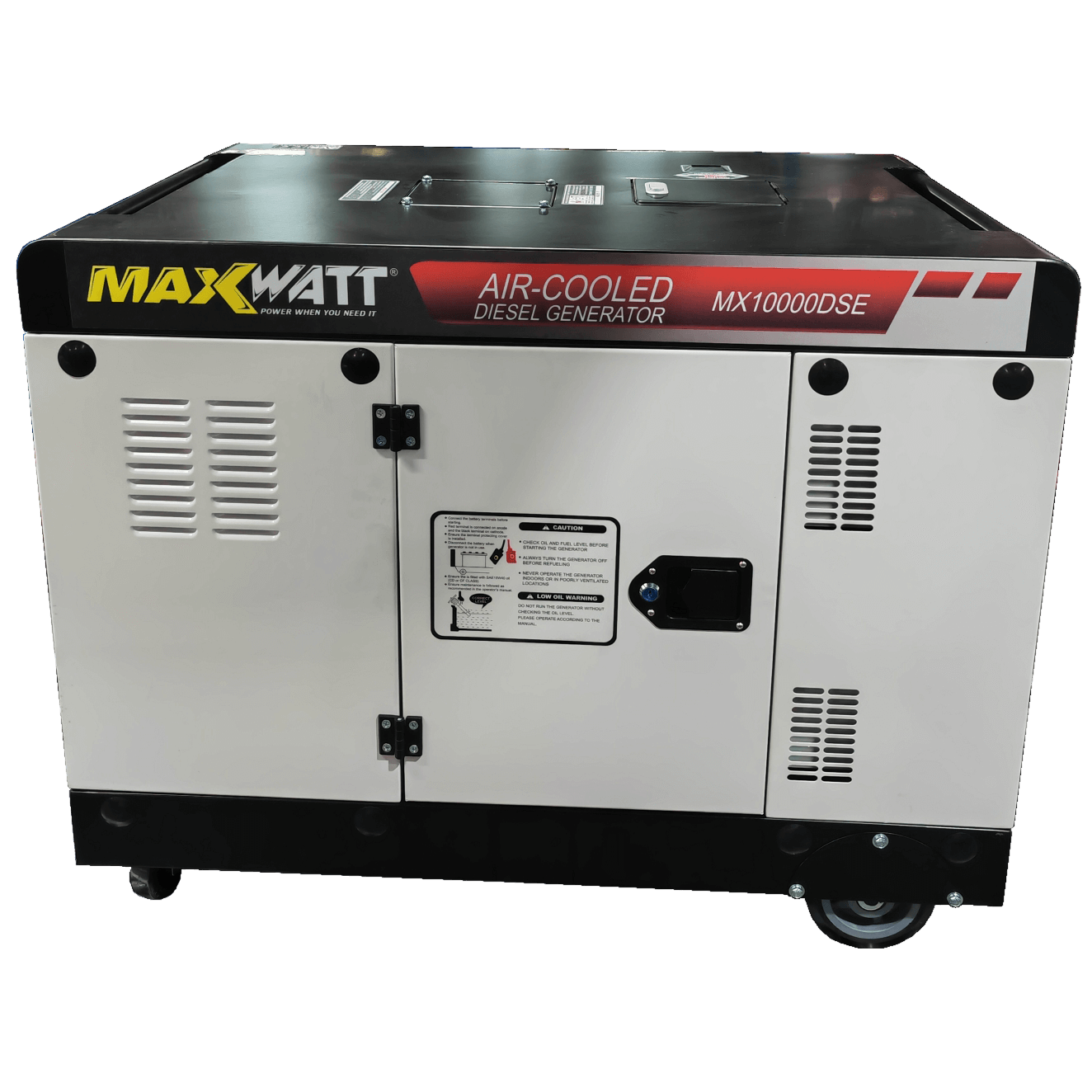 10kVA Maxwatt Air Cooled Electric Start Diesel Generator (MX10000DSE)