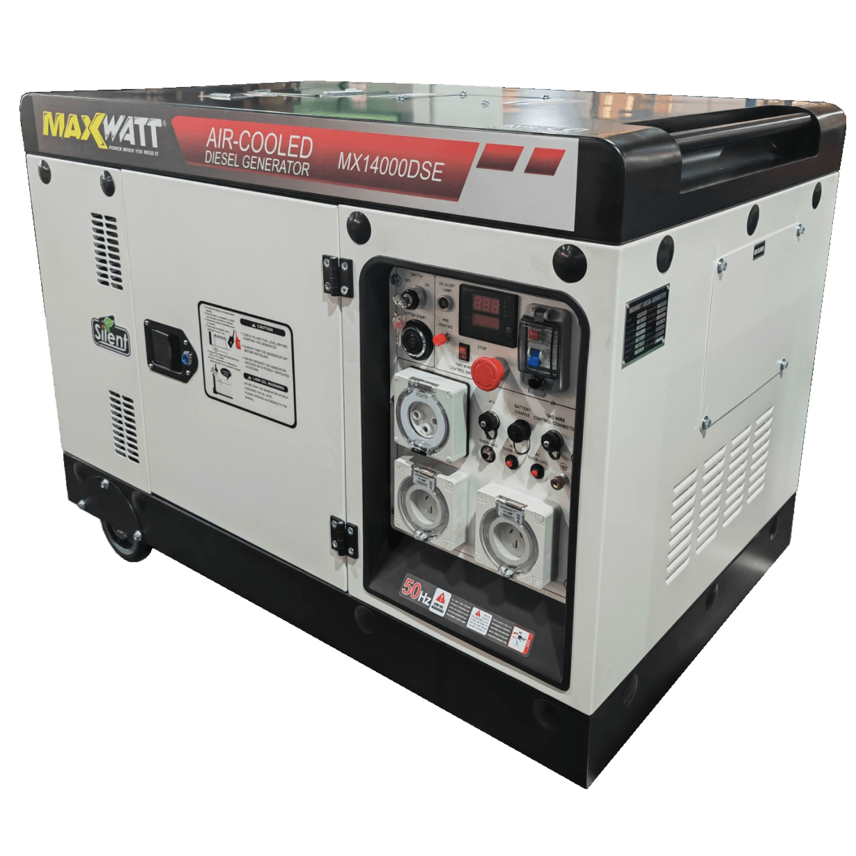 13kVA Maxwatt Air Cooled Electric Start Diesel Generator (MX14000DSE)-1