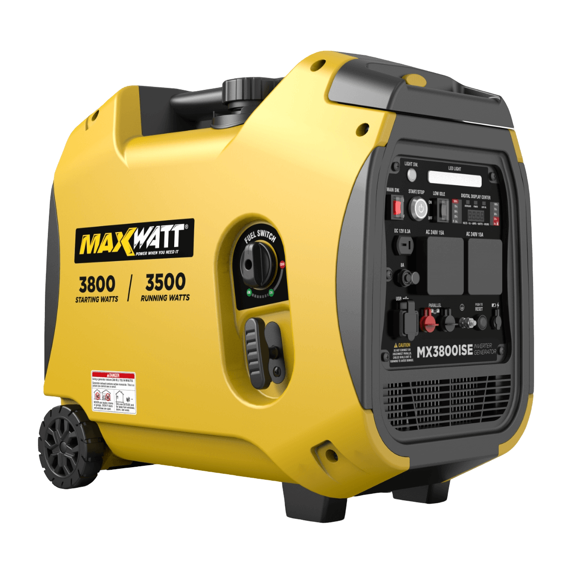3.8kVA Maxwatt Digital Inverter Electric Start Generator (MX3800iSE)-1
