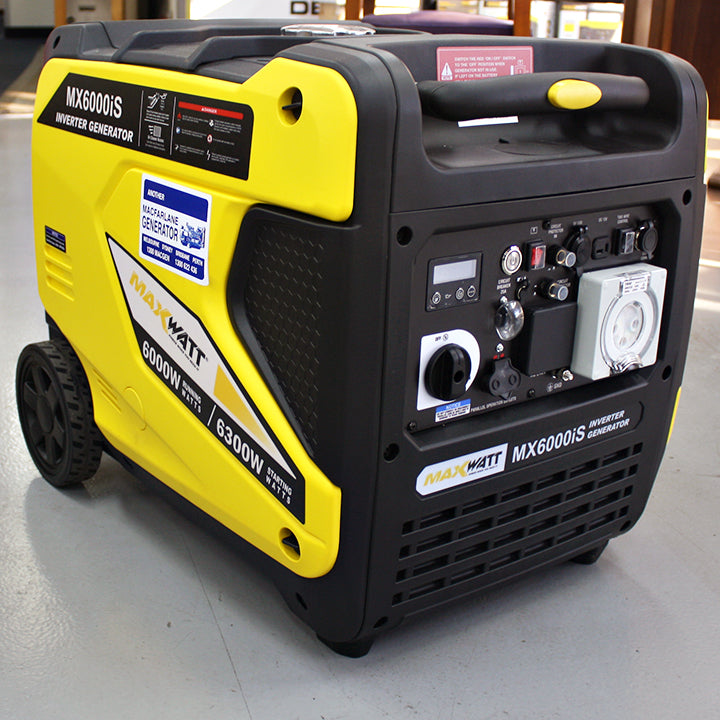 6.3kVA Maxwatt Electric Start Digital Inverter 2 Wire Auto Start Generator (MX6000iS)-3