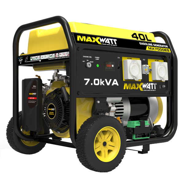 7.0kVA Maxwatt Petrol Generator Electric Start  (MX7000ES)