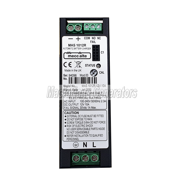 Meccalte Automatic Battery Charger 12V 10A (MAS1012R)