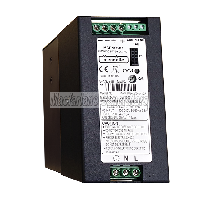 Meccalte Automatic Battery Charger 24V 10A (MAS1024R)
