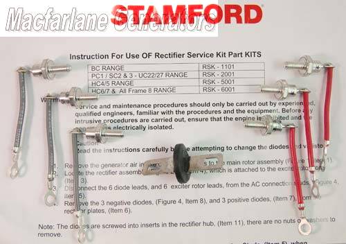 RSK2001 Stamford Rectifier Repair Kit