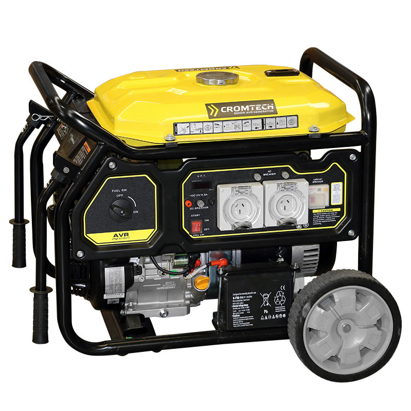 6.5kVA Cromtech Electric Petrol AVR Generator (TG6500VE)-1