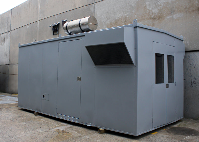 300kVA Pre-owned Detroit Enclosed Generator (U569)-2