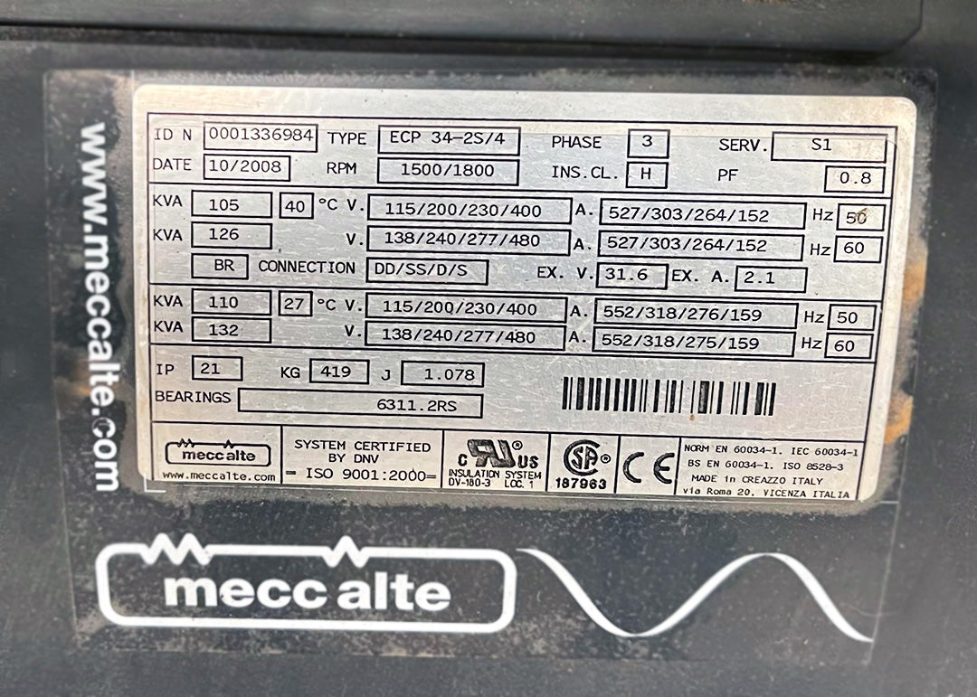 100kVA Pre-owned RDS Enclosed Gas Generator Set (U648)-3