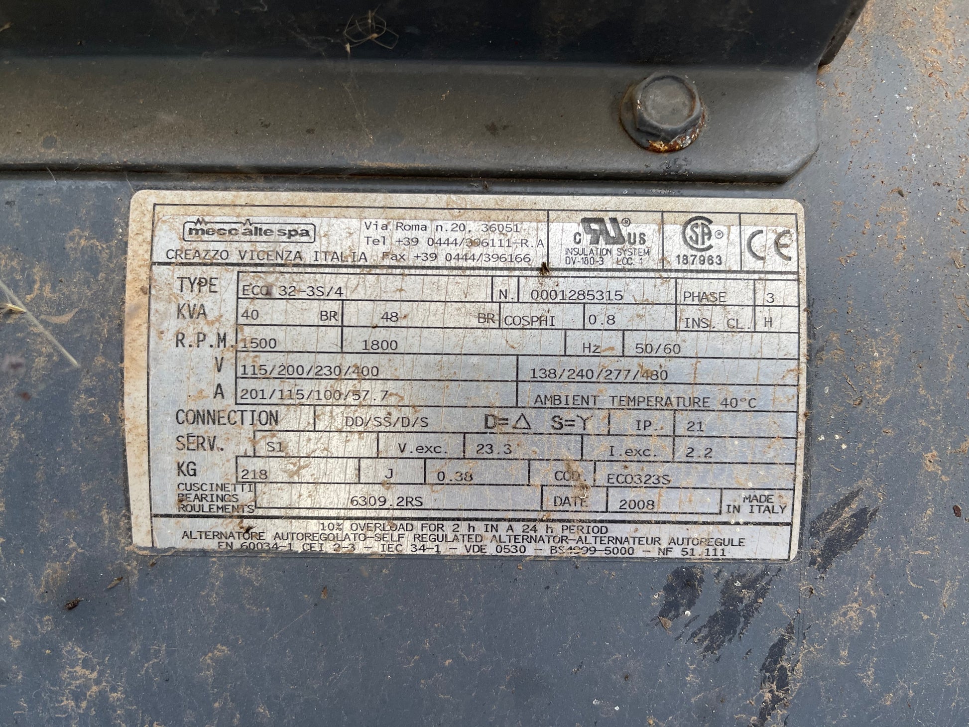 40kVA Pre-owned Deutz Enclosed Gas Generator Set (U659)-3
