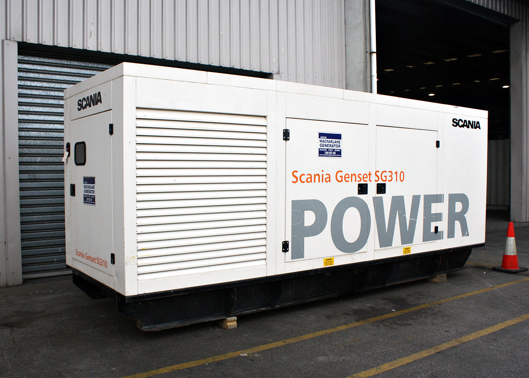 310kVA Pre-owned Scania Enclosed Generator (U810)-1