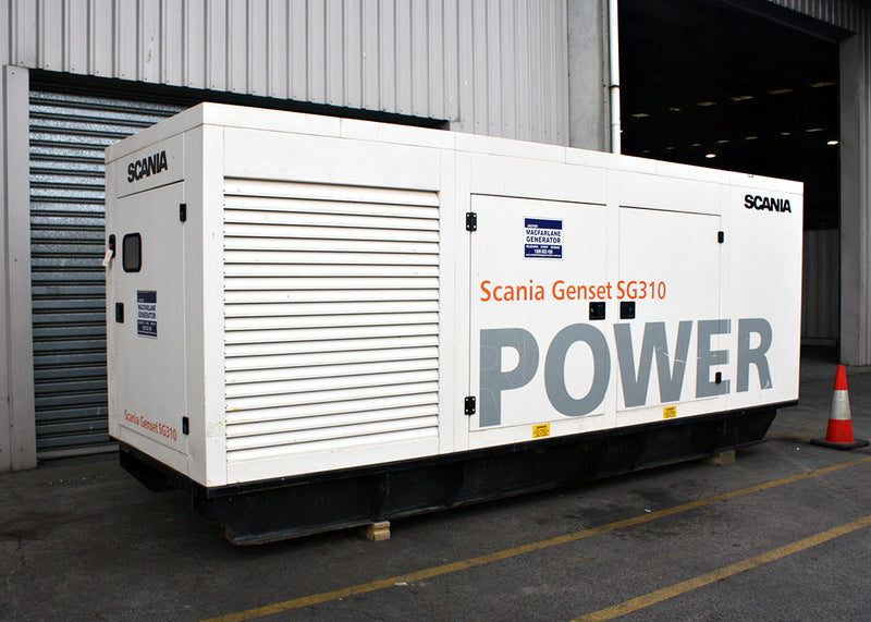 310kVA Pre-owned Scania Enclosed Generator (U810)-1
