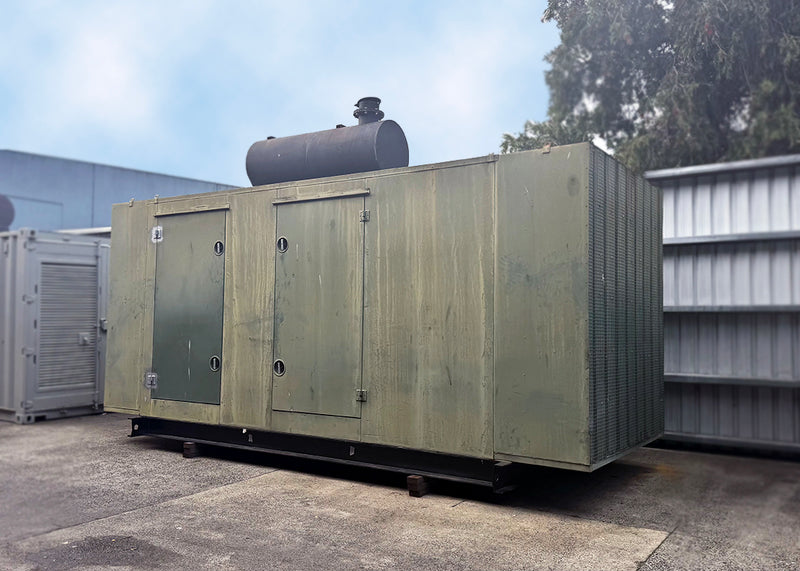 640kVA Pre-owned Caterpillar Enclosed Generator (U814)-3