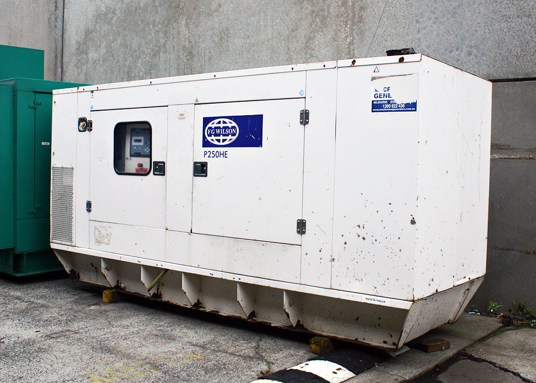 250kVA Pre-owned FG Wilson Enclosed Generator Set (U830)-1